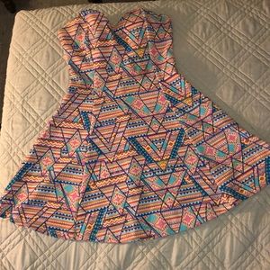 Aztec print dress